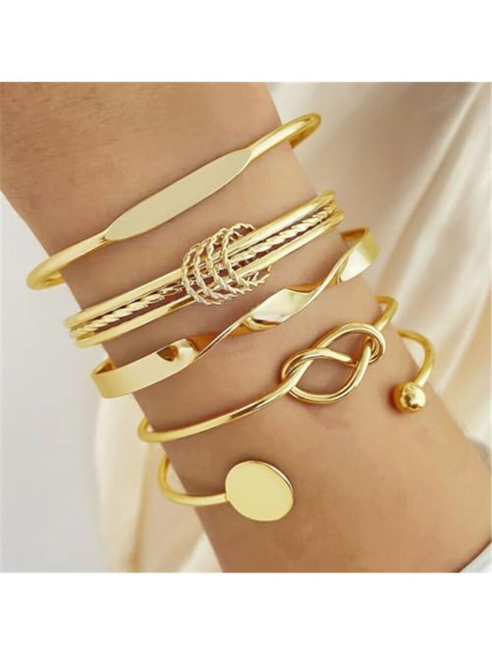 NEWITIN 100 Pcs Gold Silver Jewelry Set for Women Fashion Costume Jewelry - Picture 4 of 7